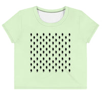 Glazed Over Eye Crop Top - Mint
