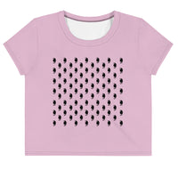 Glazed Over Eye Crop Top - Lavender