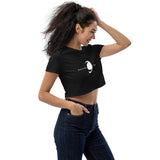 Wind Chimes Of Mars Black Crop top