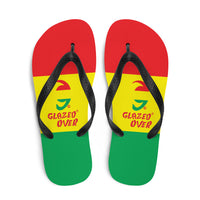 Rasta Flag Glazed OverFlip-Flops